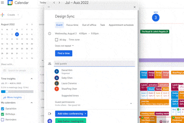 Gather Meetings is a new Chrome Extension allowing you to create meetings for your remote team in one click